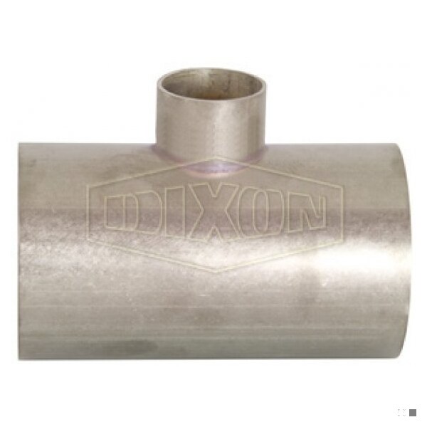 Weld Reducing Tee, 4 x 2-1/2 in, 316L SS, Domestic